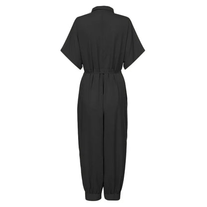 Zomer Jumpsuit Hoge Taille Elegant Lange Mouw