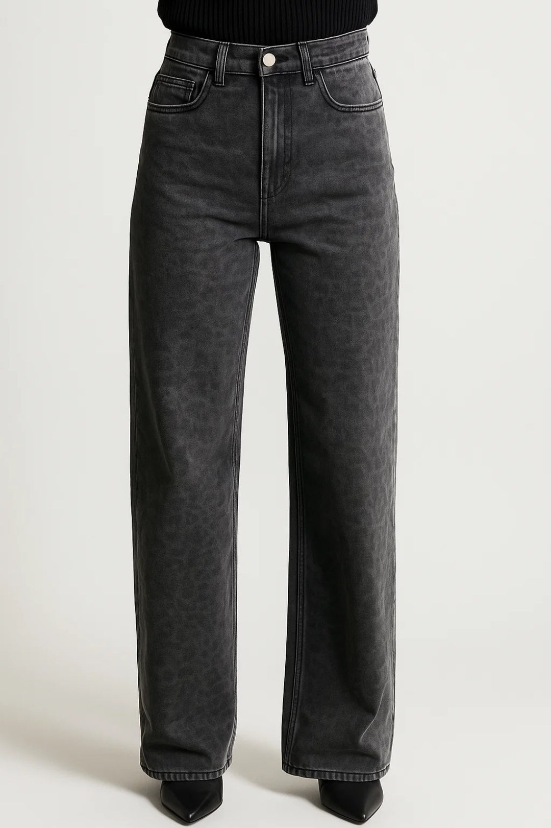 Dames Jeans Hoge Taille Rechte Pijp Comfortabel Dagelijks - StudioMarella