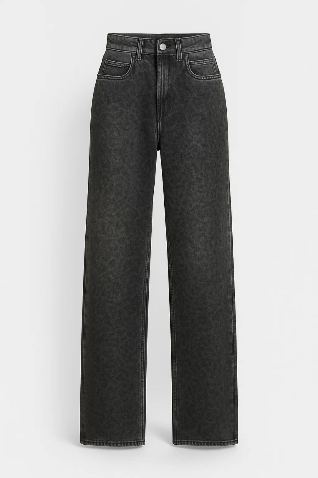 Dames Jeans Hoge Taille Rechte Pijp Comfortabel Dagelijks