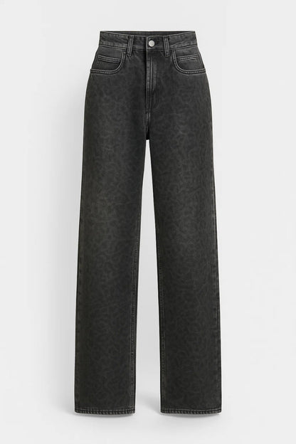 Dames Jeans Hoge Taille Rechte Pijp Comfortabel Dagelijks