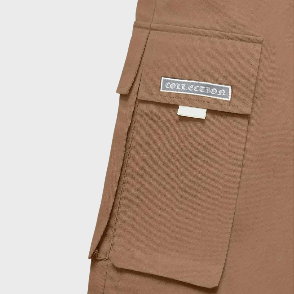 Heren Joggingbroek Zwart Cargo Met Veel Zakken Comfortabel