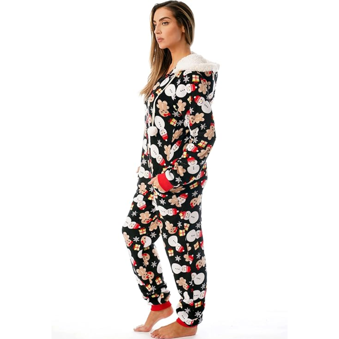 Holly Dames Kerst Onesie | Ultra Zachte Stof, Vrolijk Ontwerp 2