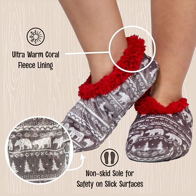 Holly Dames Slofsokken | Zachte Fleece, Antislip 5