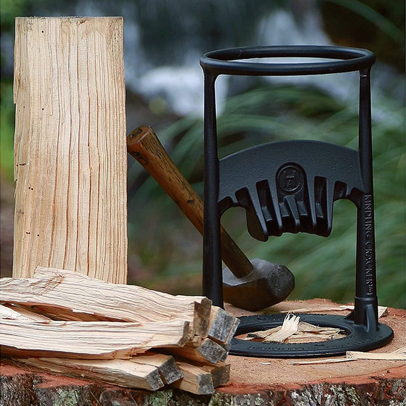 Handmatige Houtsplijter Gietijzer 27cm voor Haardhout en Camping