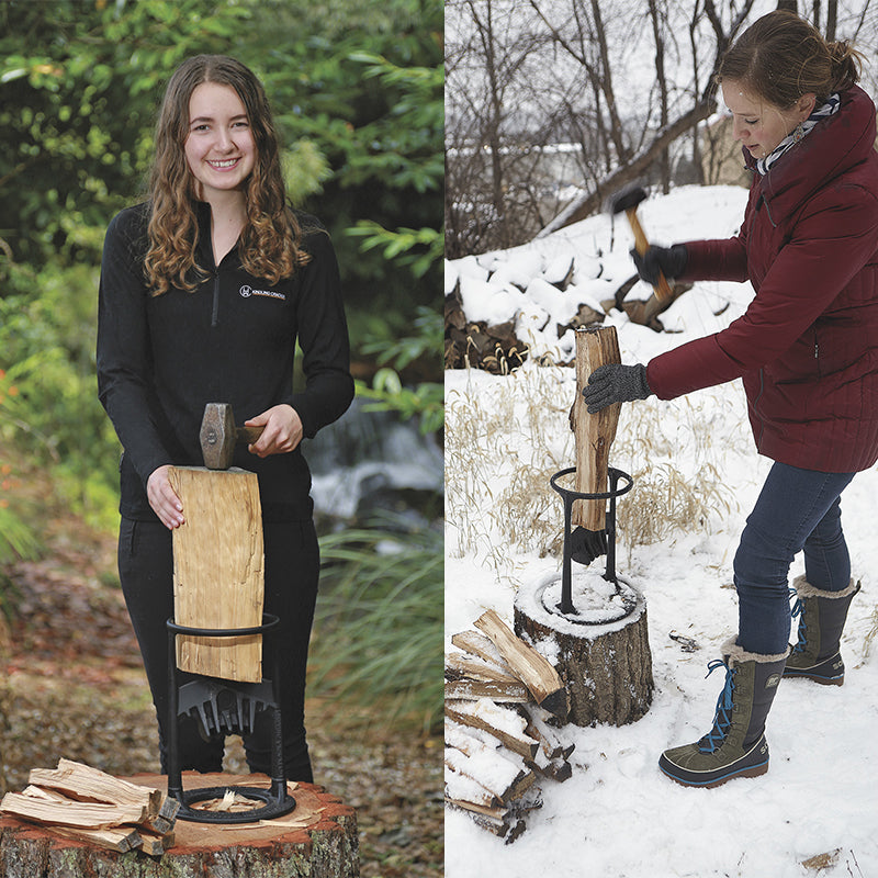 Handmatige Houtsplijter Gietijzer 27cm voor Haardhout en Camping