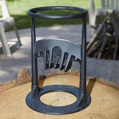 Handmatige Houtsplijter Gietijzer 27cm voor Haardhout en Camping