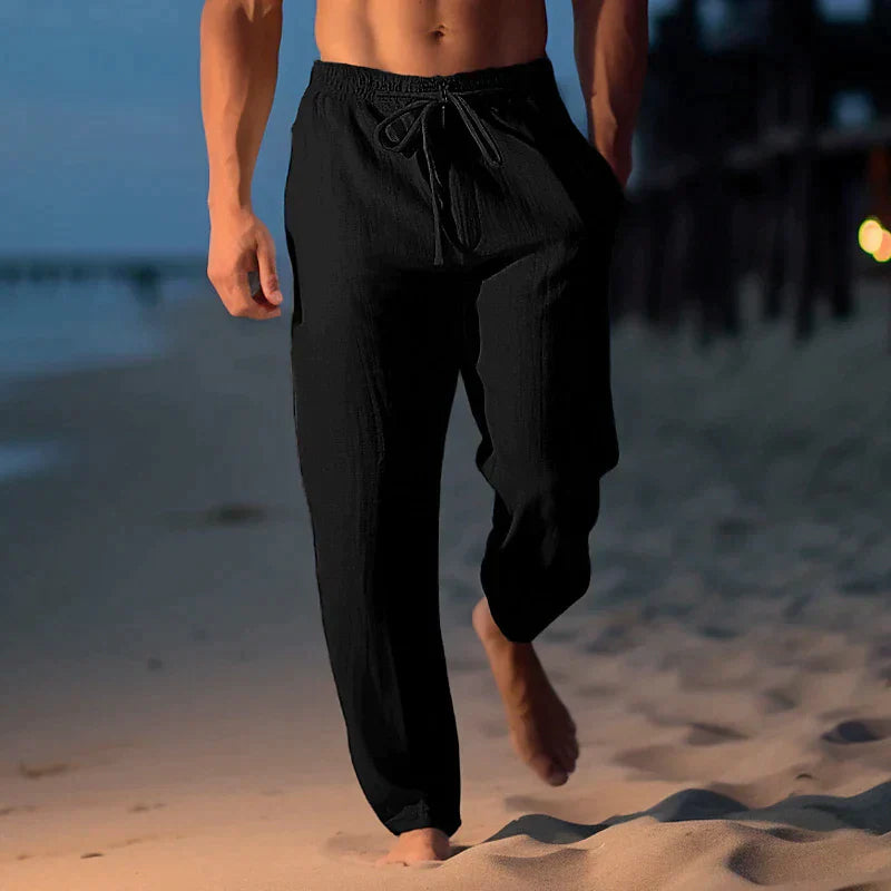 Lichte Linnen Broek Heren Zomer Comfortabel