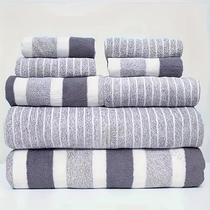 Badhanddoeken Set 8 Stuks Koraalvlies Zacht Sneldrogend Badkamer Handdoekenset Absorberend Douche Wellness Reizen
