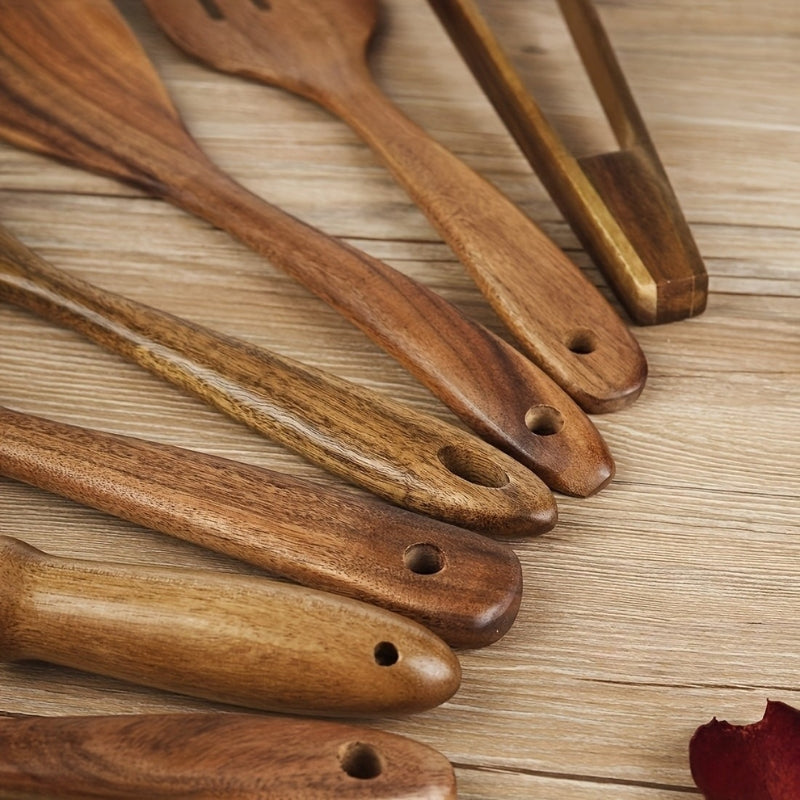 Sansoti | Luxe Houten Keukengerei Set (7-delig)