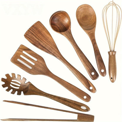 Sansoti | Luxe Houten Keukengerei Set (7-delig)