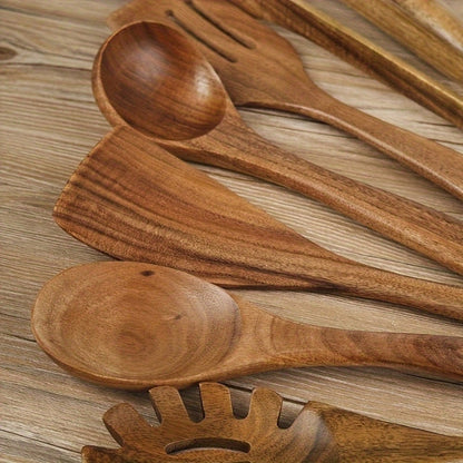 Sansoti | Luxe Houten Keukengerei Set (7-delig)