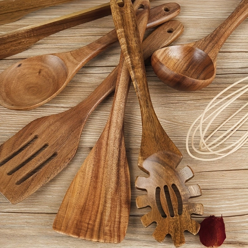 Sansoti | Luxe Houten Keukengerei Set (7-delig)