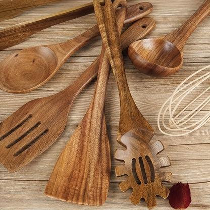 Sansoti | Luxe Houten Keukengerei Set (7-delig)