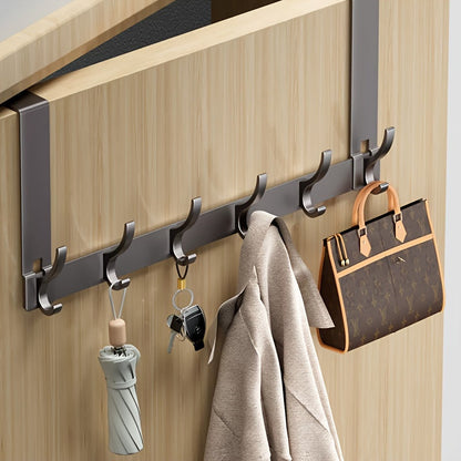 Deurkapstok Aluminium 39cm Zwart Over Deur Kapstok Jassen Handdoeken Kapstokhaak Zonder Boren Ruimtebesparend Organizer