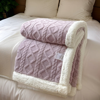 Fleecedeken Tweezijdig Polyester Grijs Wit Bank Bed Warm Deken 100x150 150x200 200x230 cm Zacht Plaid Winterdeken Sherpa Deken