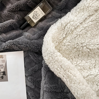 Fleecedeken Tweezijdig Polyester Grijs Wit Bank Bed Warm Deken 100x150 150x200 200x230 cm Zacht Plaid Winterdeken Sherpa Deken
