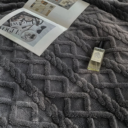 Fleecedeken Tweezijdig Polyester Grijs Wit Bank Bed Warm Deken 100x150 150x200 200x230 cm Zacht Plaid Winterdeken Sherpa Deken
