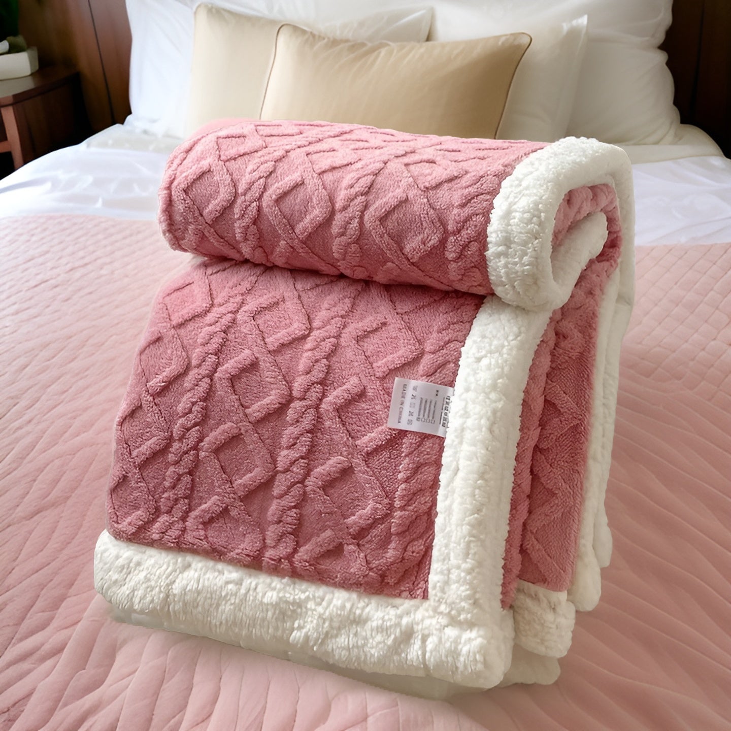 Fleecedeken Tweezijdig Polyester Grijs Wit Bank Bed Warm Deken 100x150 150x200 200x230 cm Zacht Plaid Winterdeken Sherpa Deken