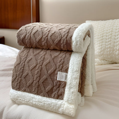 Fleecedeken Tweezijdig Polyester Grijs Wit Bank Bed Warm Deken 100x150 150x200 200x230 cm Zacht Plaid Winterdeken Sherpa Deken
