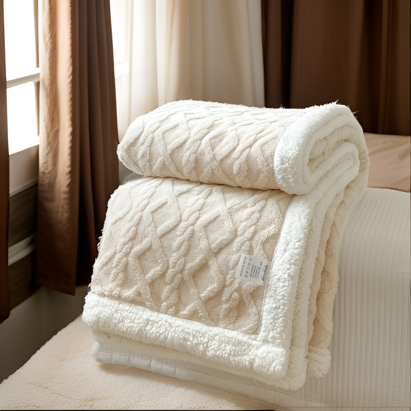 Fleecedeken Tweezijdig Polyester Grijs Wit Bank Bed Warm Deken 100x150 150x200 200x230 cm Zacht Plaid Winterdeken Sherpa Deken