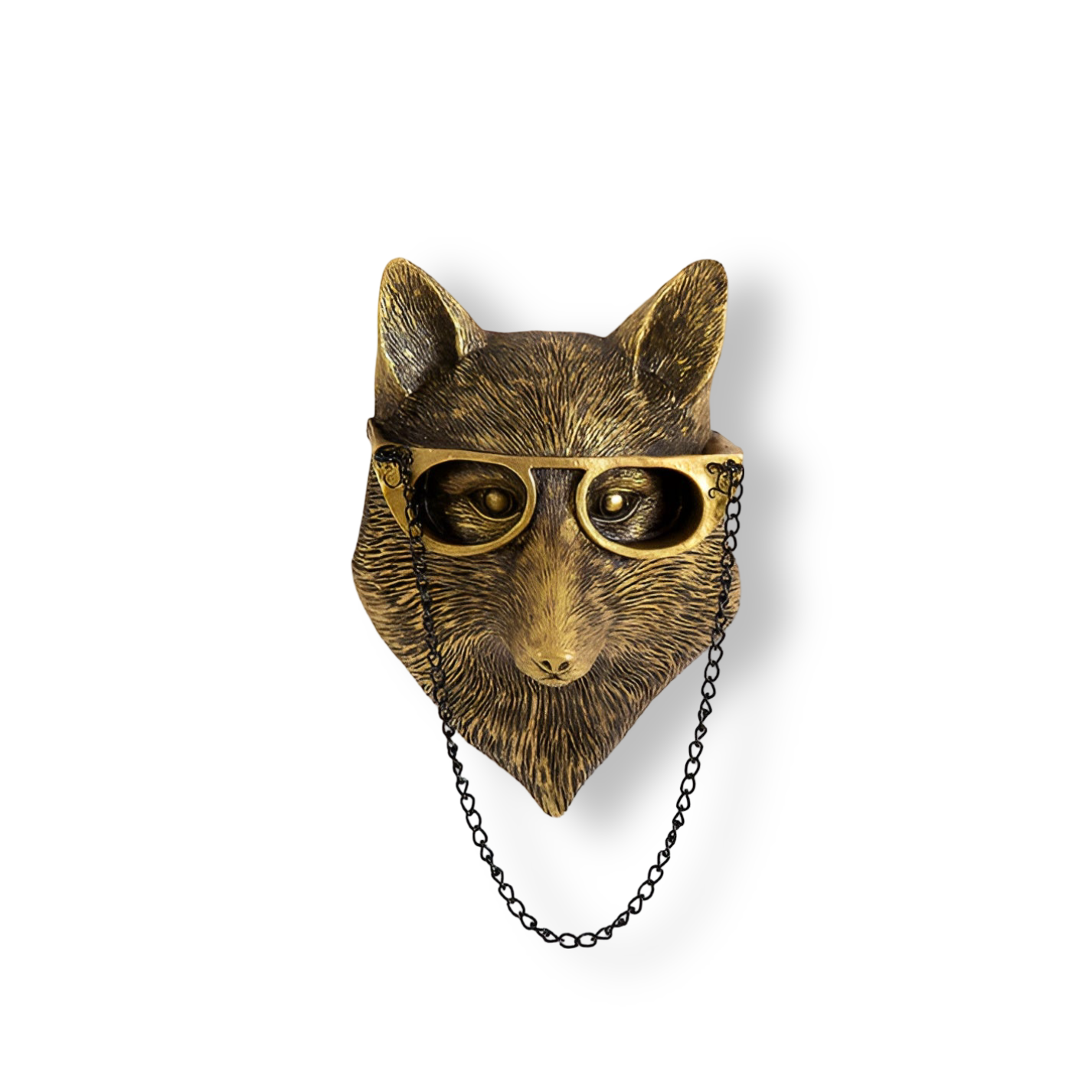 Wandhaak Dierenkop Goud Kapstokhaak Decoratie Wand Resin