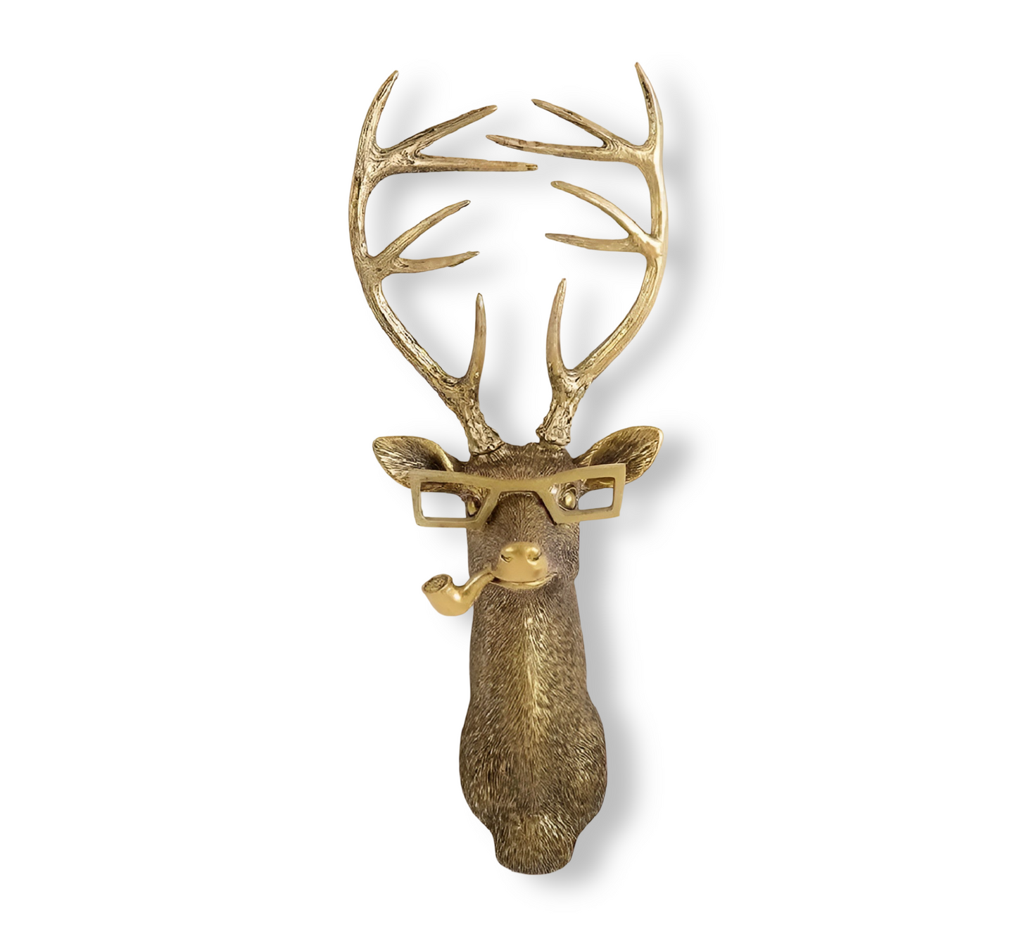 Wandhaak Dierenkop Goud Kapstokhaak Decoratie Wand Resin
