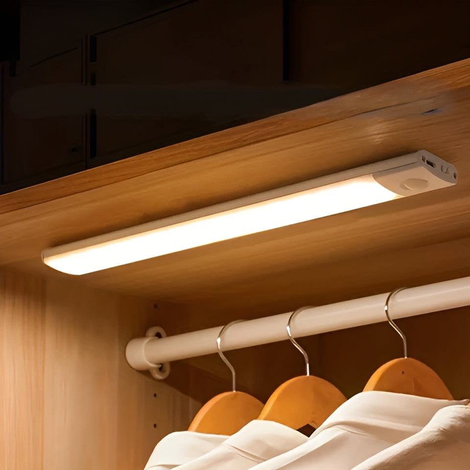LED Kastverlichting Bewegingssensor Oplaadbaar Aluminium Wit 20 30 40 cm Kast Lamp Draadloos Onderkast Verlichting