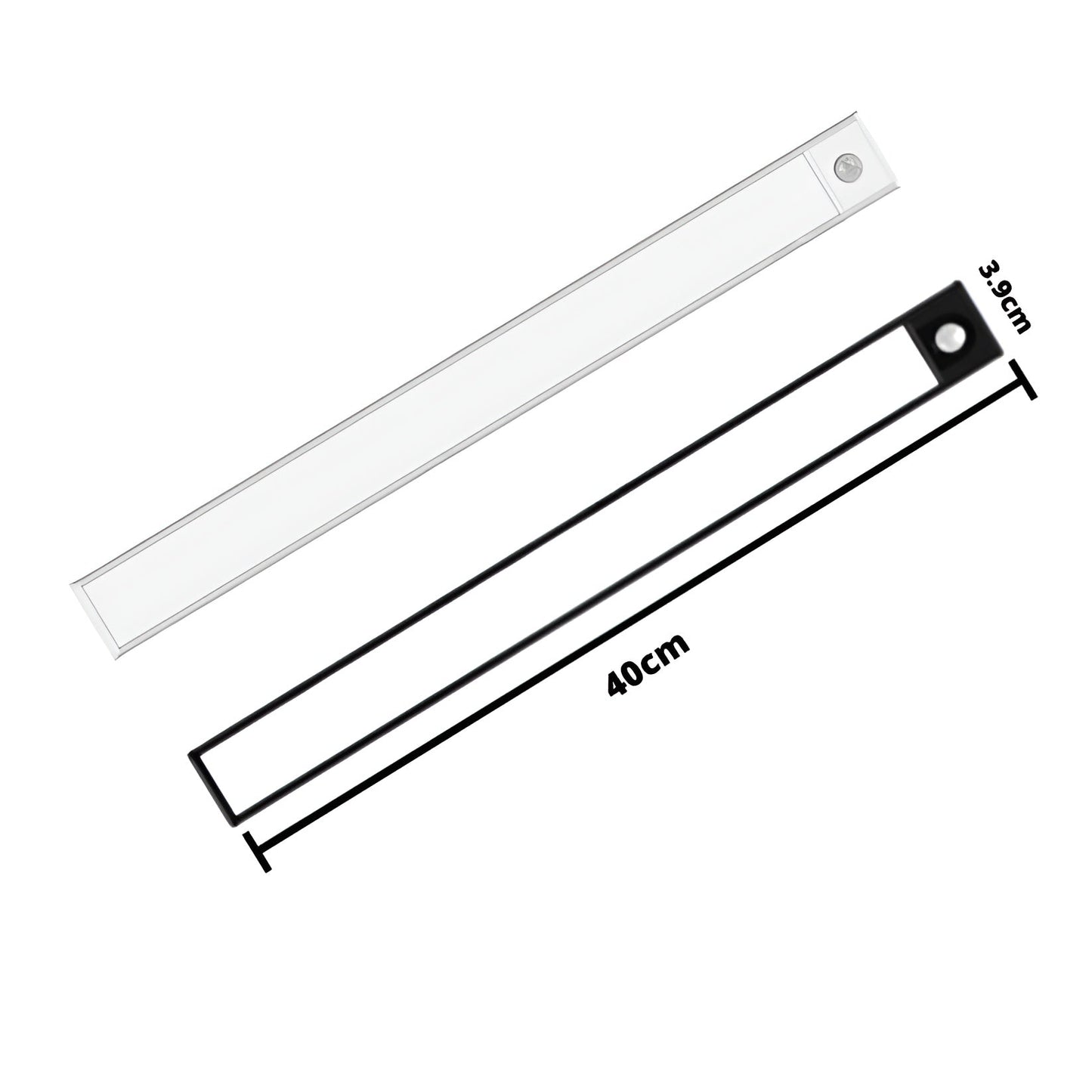 LED Kastverlichting Bewegingssensor Oplaadbaar Aluminium Wit 20 30 40 cm Kast Lamp Draadloos Onderkast Verlichting