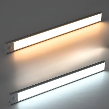 LED Kastverlichting Bewegingssensor Oplaadbaar Aluminium Wit 20 30 40 cm Kast Lamp Draadloos Onderkast Verlichting