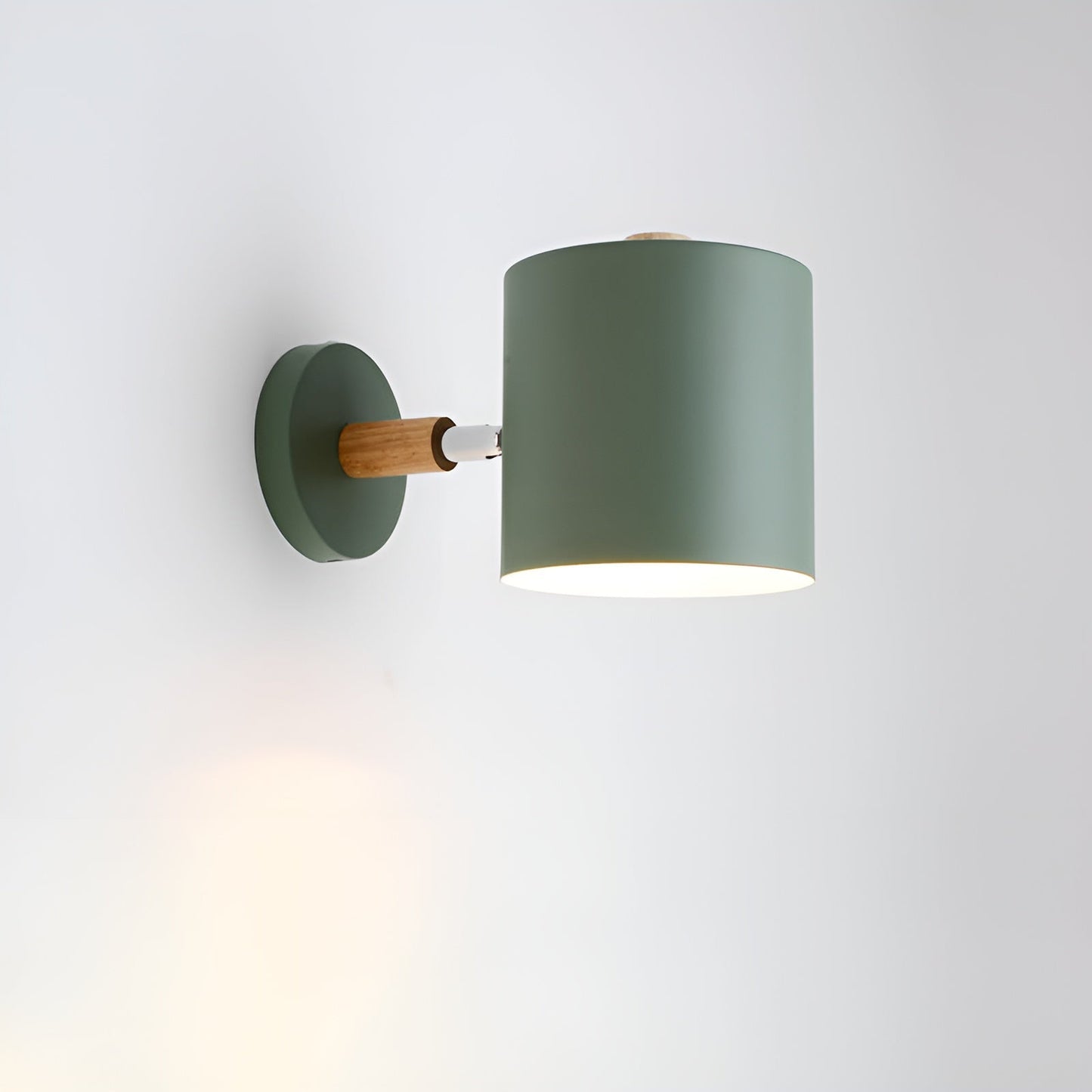 Wandlamp Metaal Hout Roze Verstelbaar 13x14 cm E27 Binnenverlichting Slaapkamer Kinderkamer Bedlamp Scandinavisch