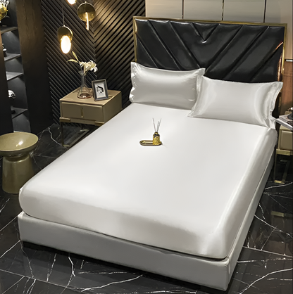 Beddengoedset Zijde 70% Mulberry 180gsm Paars Dekbedovertrek Hoeslaken Kussenslopen Luxe Slaapkamer Satijn Look