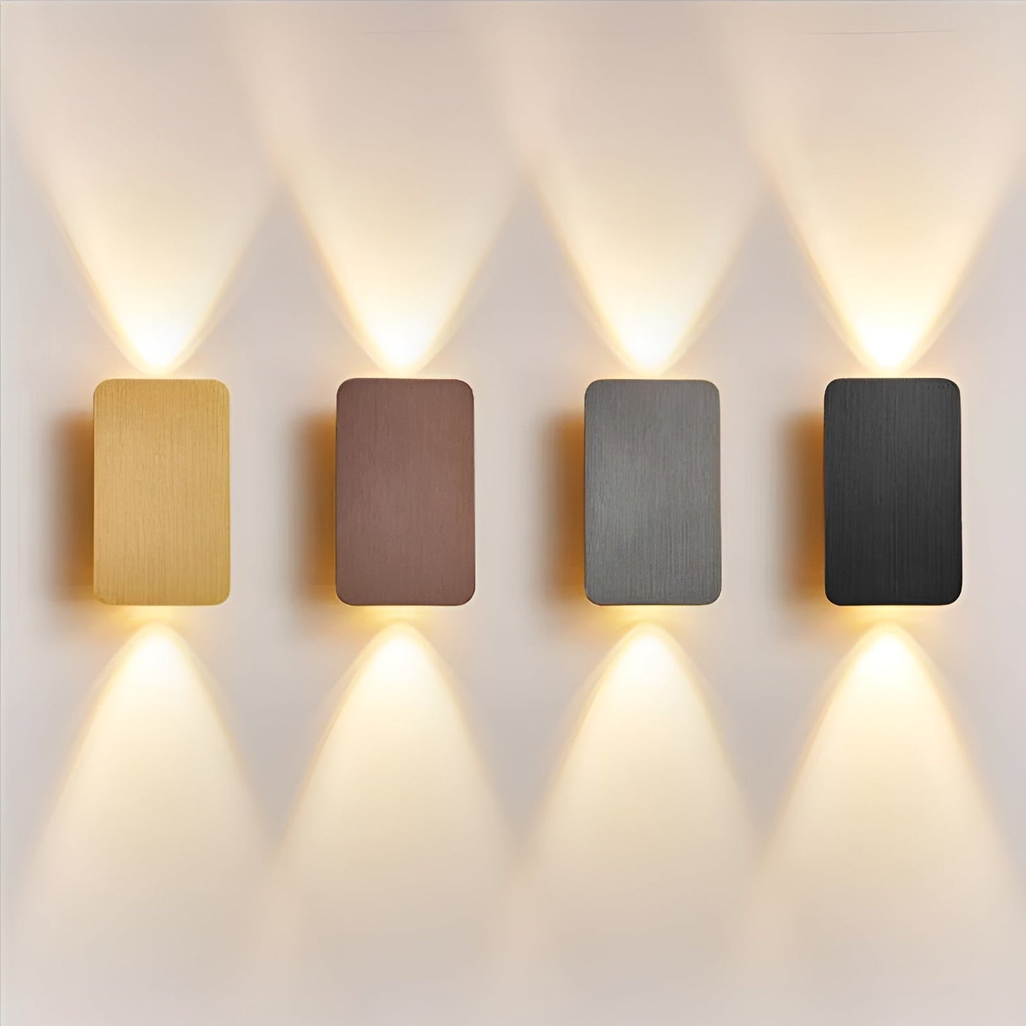 Resilux Wandlamp 6W Aluminium Zwart Wandverlichting Up Down Modern Interieur Hal Slaapkamer Woonkamer