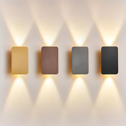 Resilux Wandlamp 6W Aluminium Zwart Wandverlichting Up Down Modern Interieur Hal Slaapkamer Woonkamer