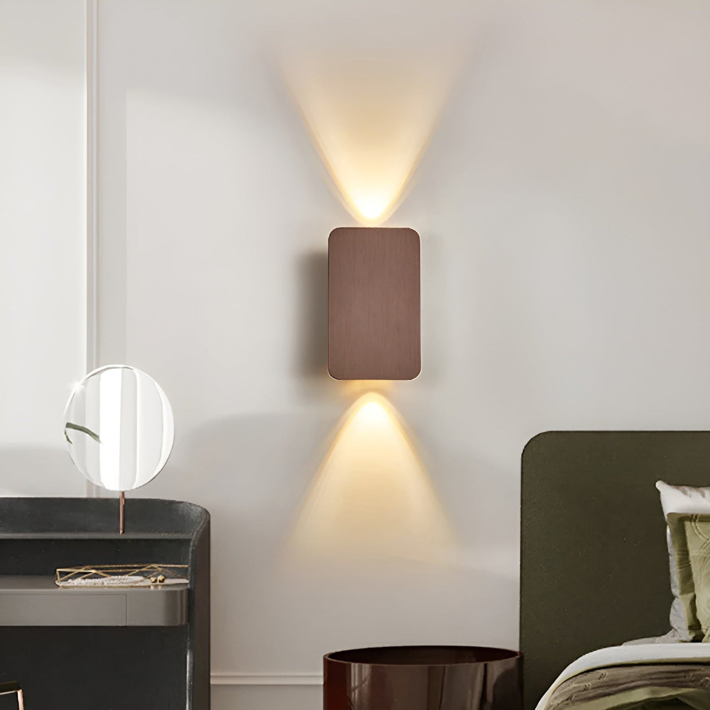 Resilux Wandlamp 6W Aluminium Zwart Wandverlichting Up Down Modern Interieur Hal Slaapkamer Woonkamer
