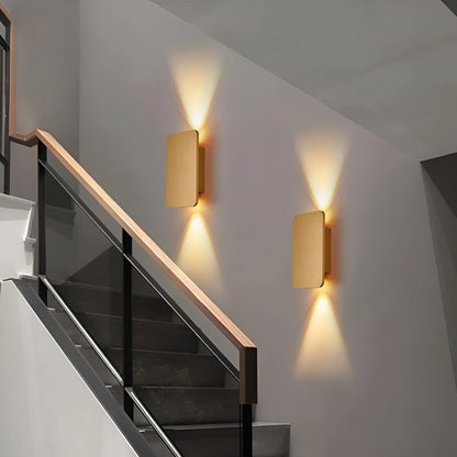 Resilux Wandlamp 6W Aluminium Zwart Wandverlichting Up Down Modern Interieur Hal Slaapkamer Woonkamer