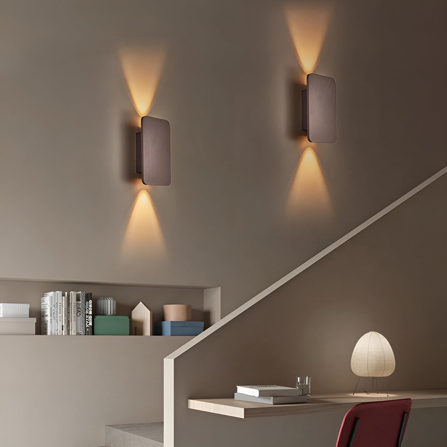 Resilux Wandlamp 6W Aluminium Zwart Wandverlichting Up Down Modern Interieur Hal Slaapkamer Woonkamer