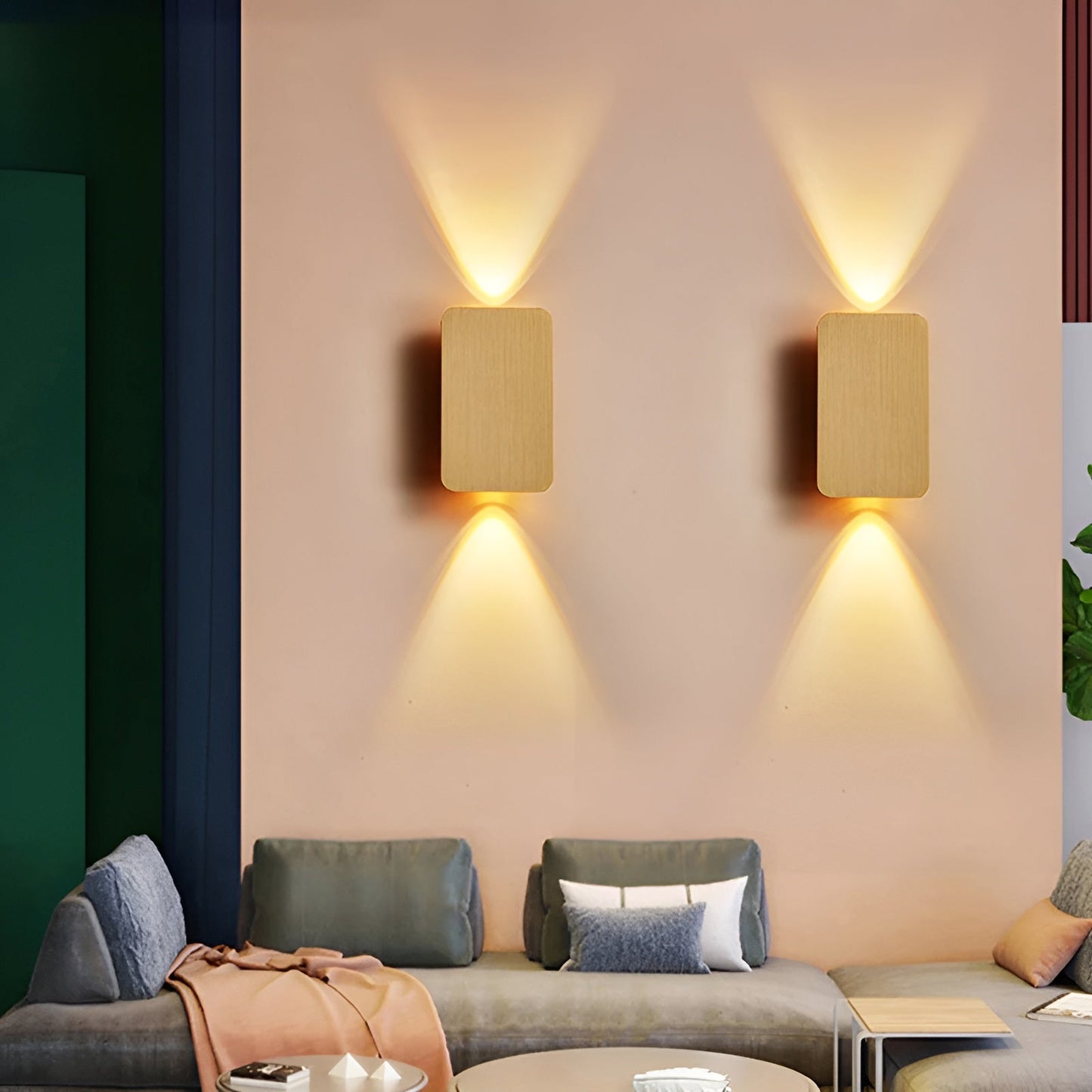 Resilux Wandlamp 6W Aluminium Zwart Wandverlichting Up Down Modern Interieur Hal Slaapkamer Woonkamer
