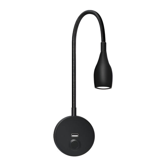 Dimbare Wandlamp met Flexibele Zwanenhals – LED Leeslamp met Touchbediening