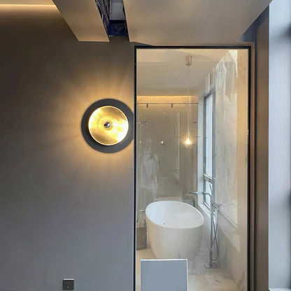 Moderne Disc Wandlamp Ijzer Wit Zwart Oranje Nikkel Messing Plafondlamp Dubbelfunctie Porches Patio Interieur Verlichting