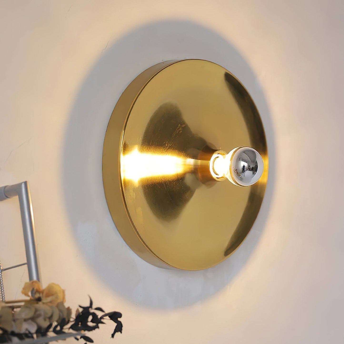 Moderne Disc Wandlamp Ijzer Wit Zwart Oranje Nikkel Messing Plafondlamp Dubbelfunctie Porches Patio Interieur Verlichting