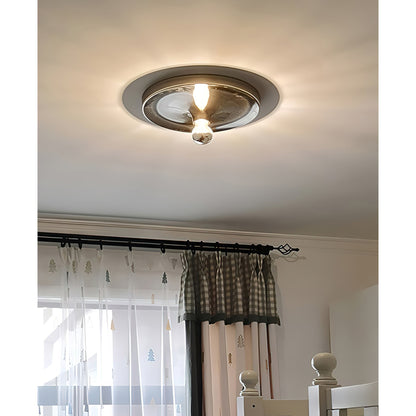 Moderne Disc Wandlamp Ijzer Wit Zwart Oranje Nikkel Messing Plafondlamp Dubbelfunctie Porches Patio Interieur Verlichting