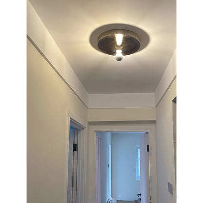 Moderne Disc Wandlamp Ijzer Wit Zwart Oranje Nikkel Messing Plafondlamp Dubbelfunctie Porches Patio Interieur Verlichting
