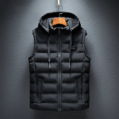 Heren Vest Mouwloos met Capuchon Waterdicht - StudioMarella