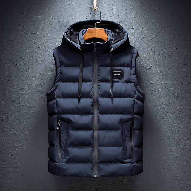 Heren Vest Mouwloos met Capuchon Sportief Design