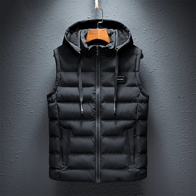 Heren Vest Mouwloos met Capuchon Waterdicht