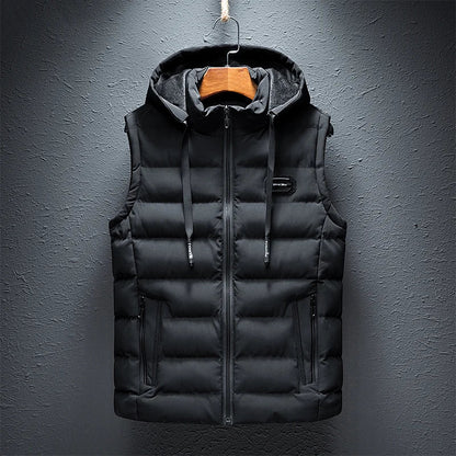 Heren Vest Mouwloos met Capuchon Waterdicht