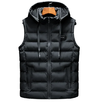 Heren Vest Mouwloos met Capuchon Sportief Design
