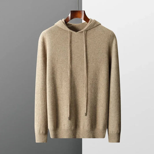 Zachte Cashmere Hoodie met Capuchon en Trekkoord - StudioMarella