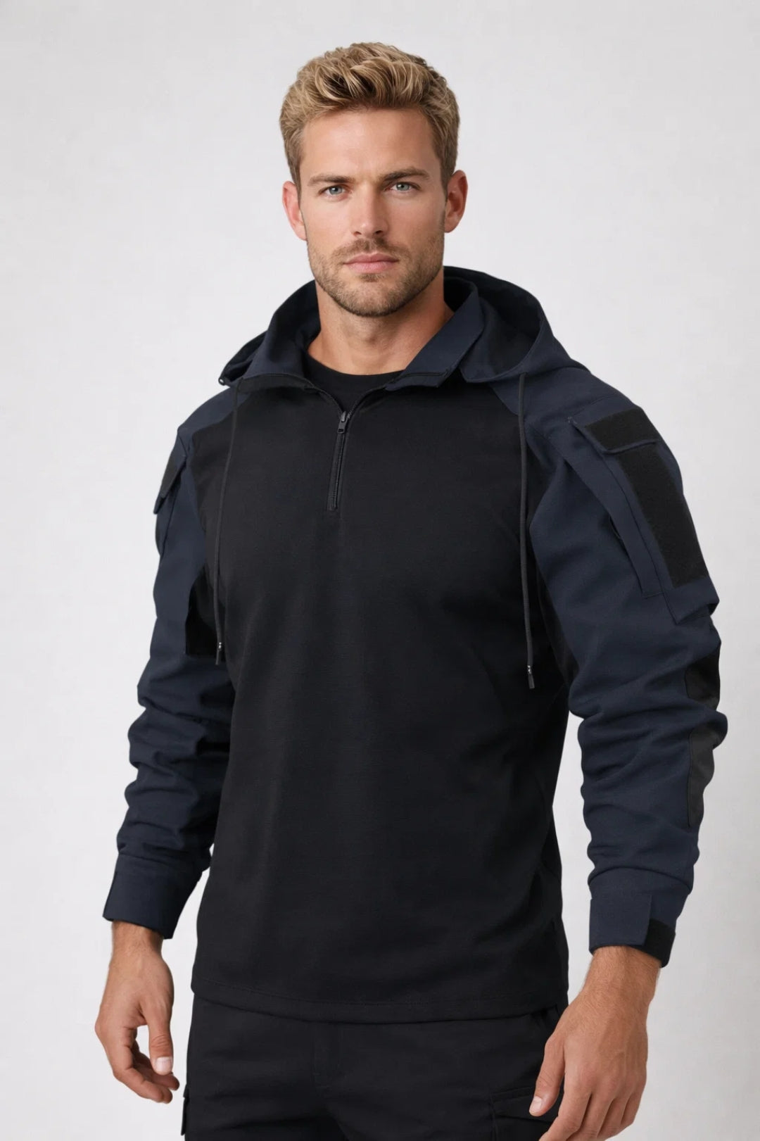 Hoodie Heren Tactical Half-Zip Capuchon Casual Kleding