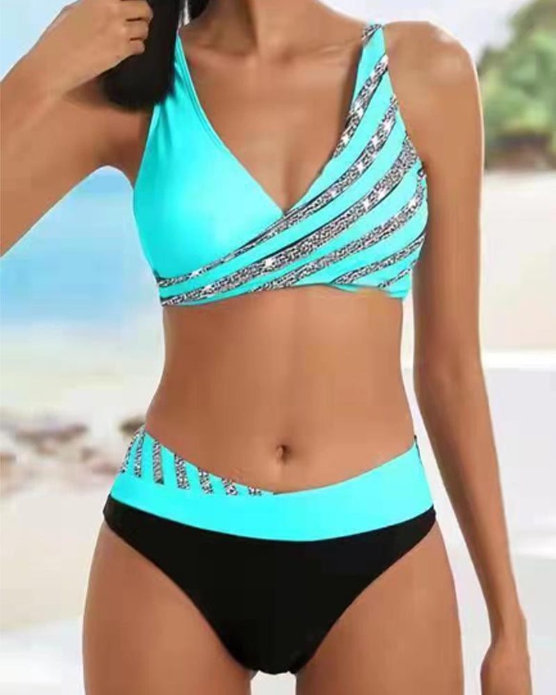 Dames Bikini Polyester Elastische Pasvorm